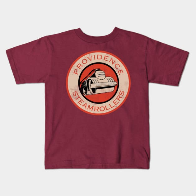 Providence Steamrollers )( Retro Defunct Football Fan Art Kids T-Shirt by darklordpug
